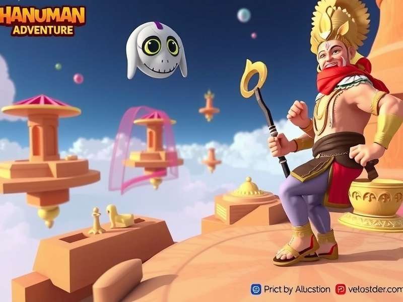VR Hanuman Adventure Game Scene